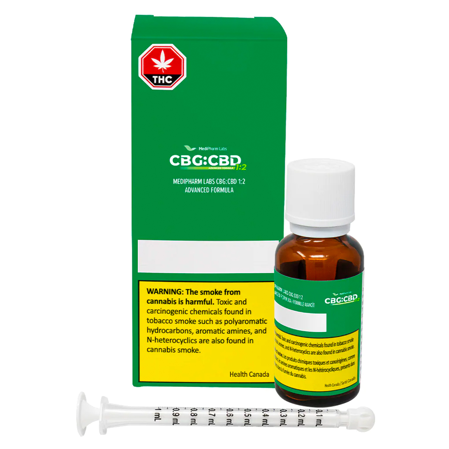 Medipharm Labs CBG:CBD 1:2 Advanced Formula Cannabis Oil