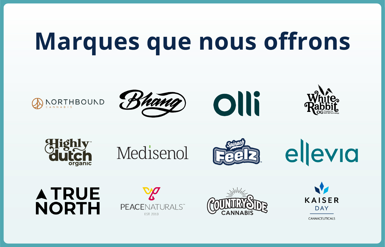 Marques que nous offrons