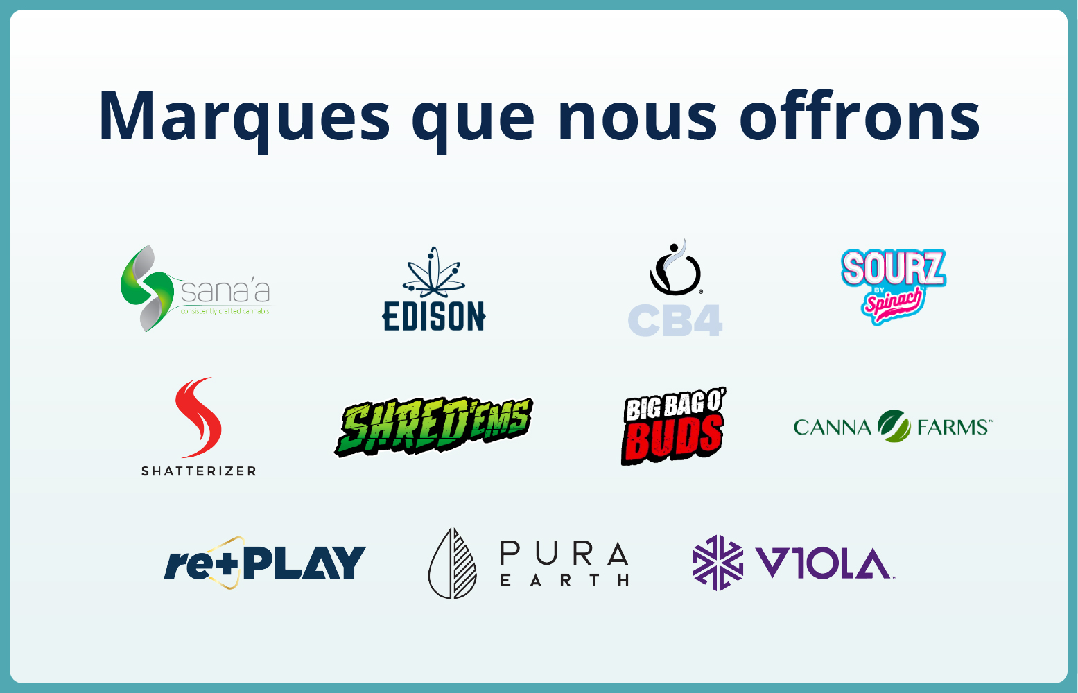 Marques que nous offrons