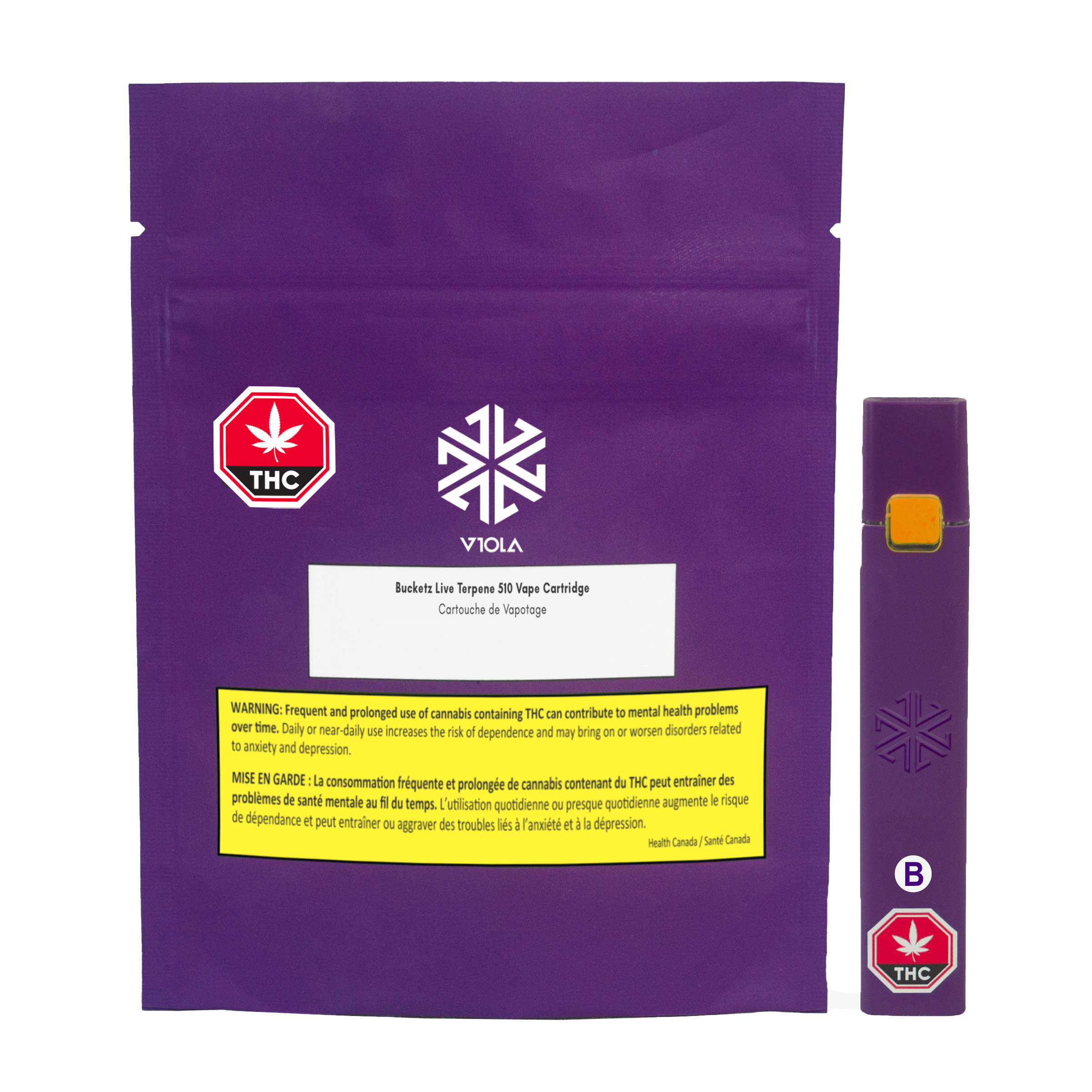 Viola Bucketz Live Terpene Disposable Vape Pen - MyMedi.ca