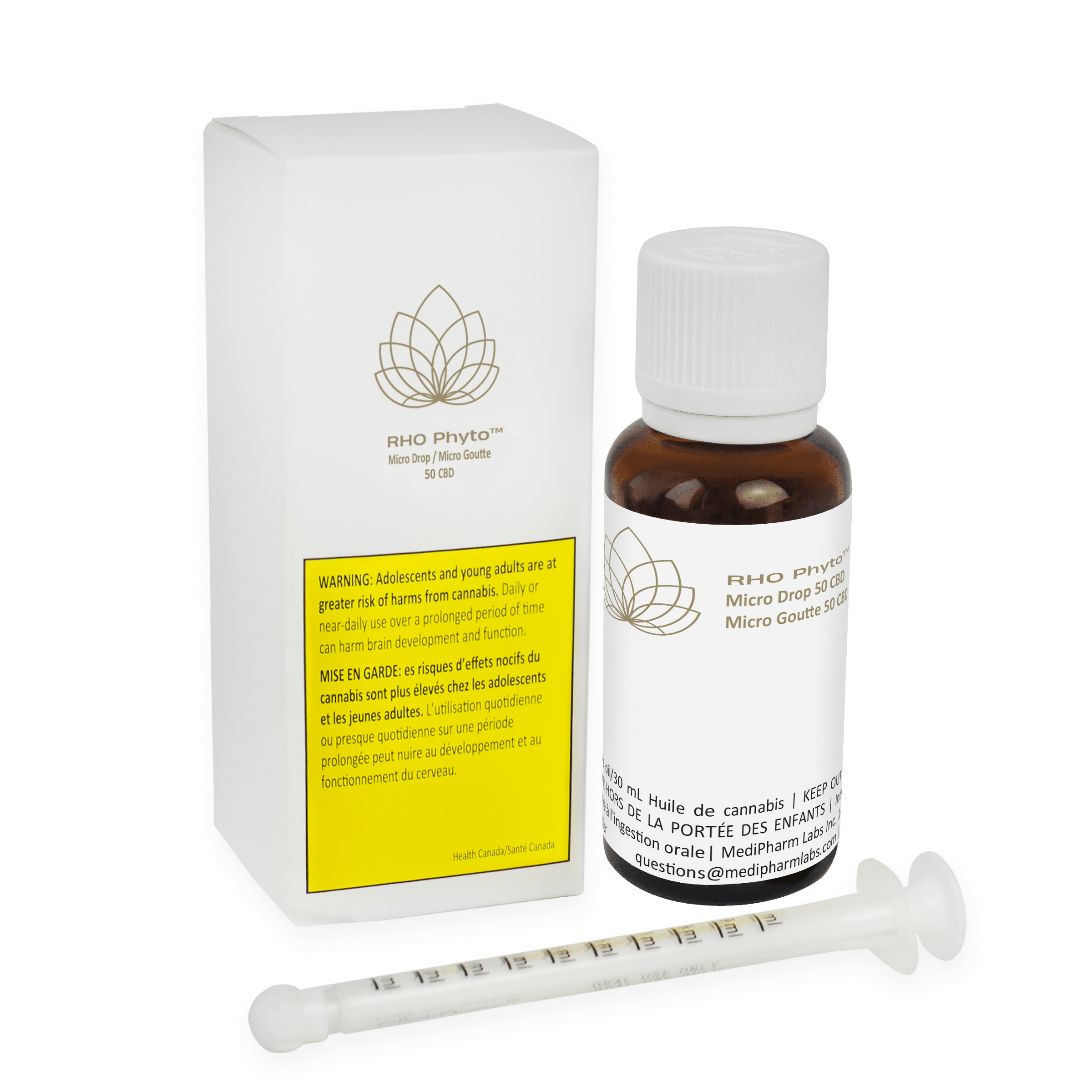 RHO Phyto Micro Drop 50 CBD Cannabis Oil - MyMedi.ca