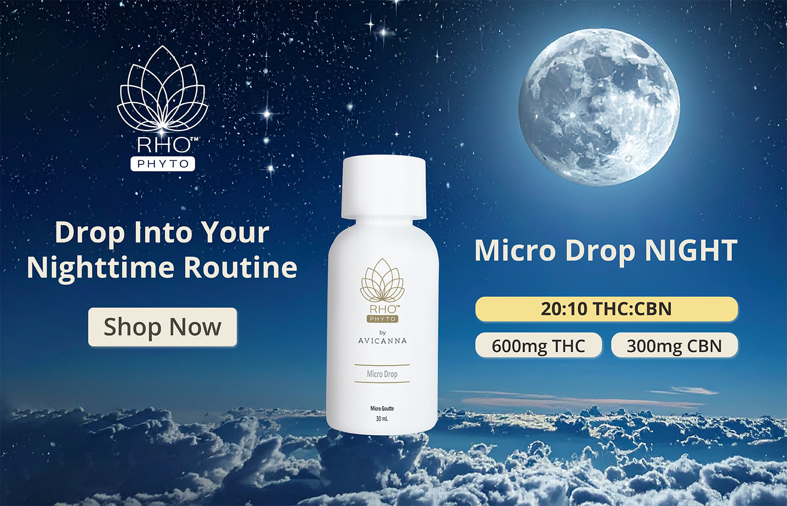 Drop into your nighttime routine. Micro Drop Night.