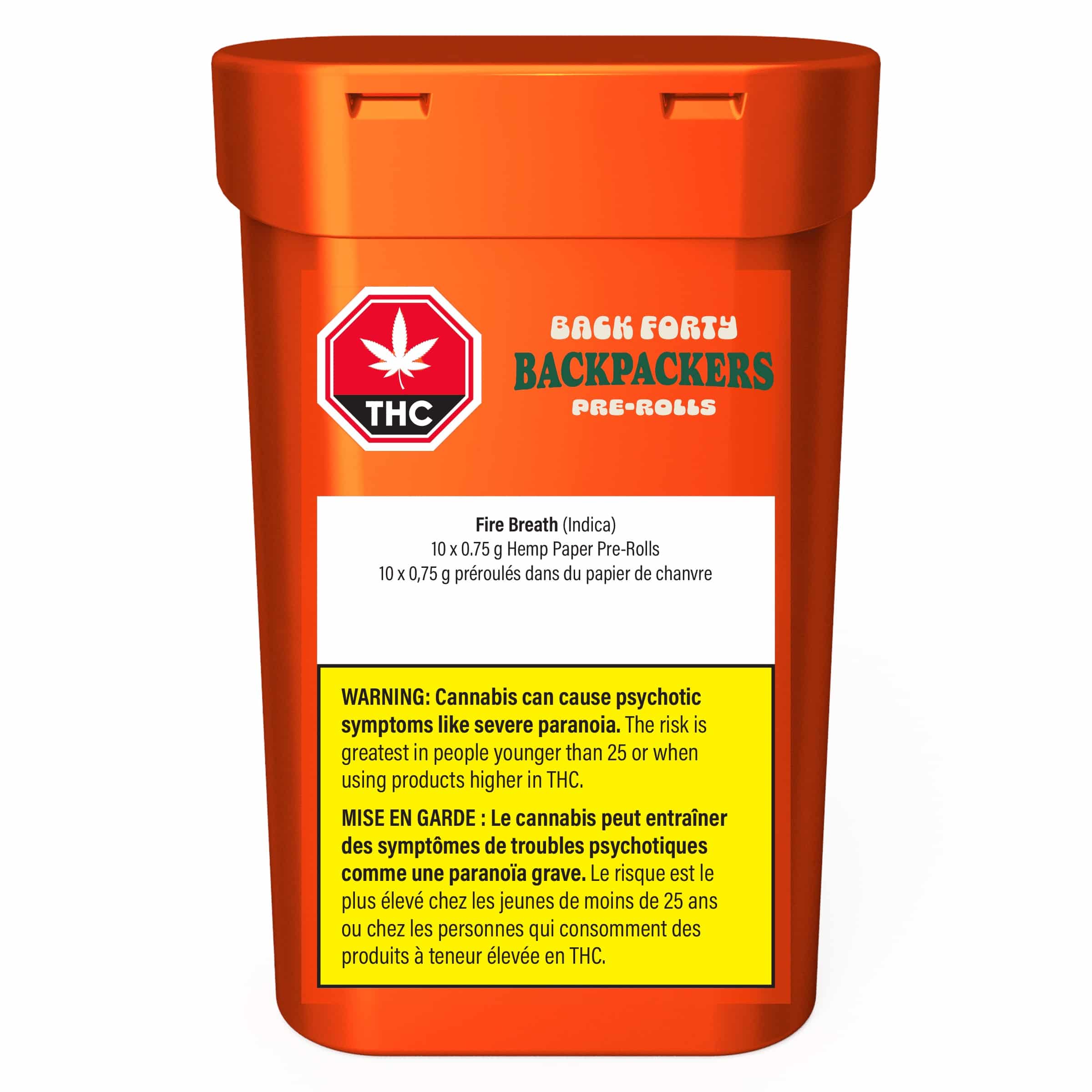 Back Forty Backpackers Fire Breath Pre-Rolls - MyMedi.ca