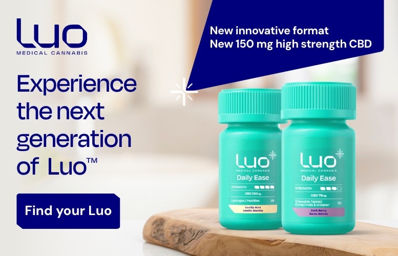 There's something new from Luo. High strength 150mb CBD lozenges. Quick dissolving CBD chewable tablets.