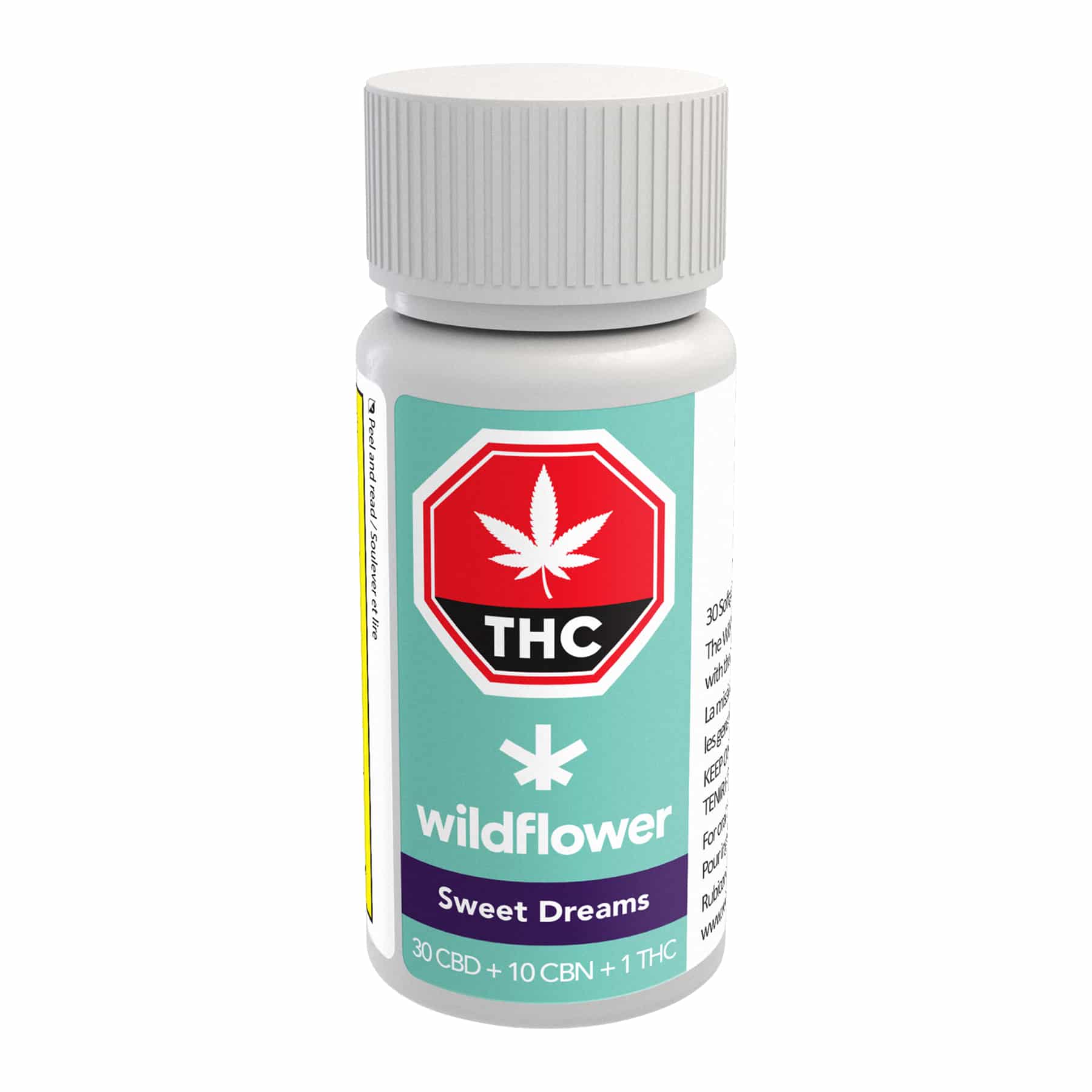 Wildflower Sweet Dreams CBD+CBN+THC Softgels - MyMedi.ca