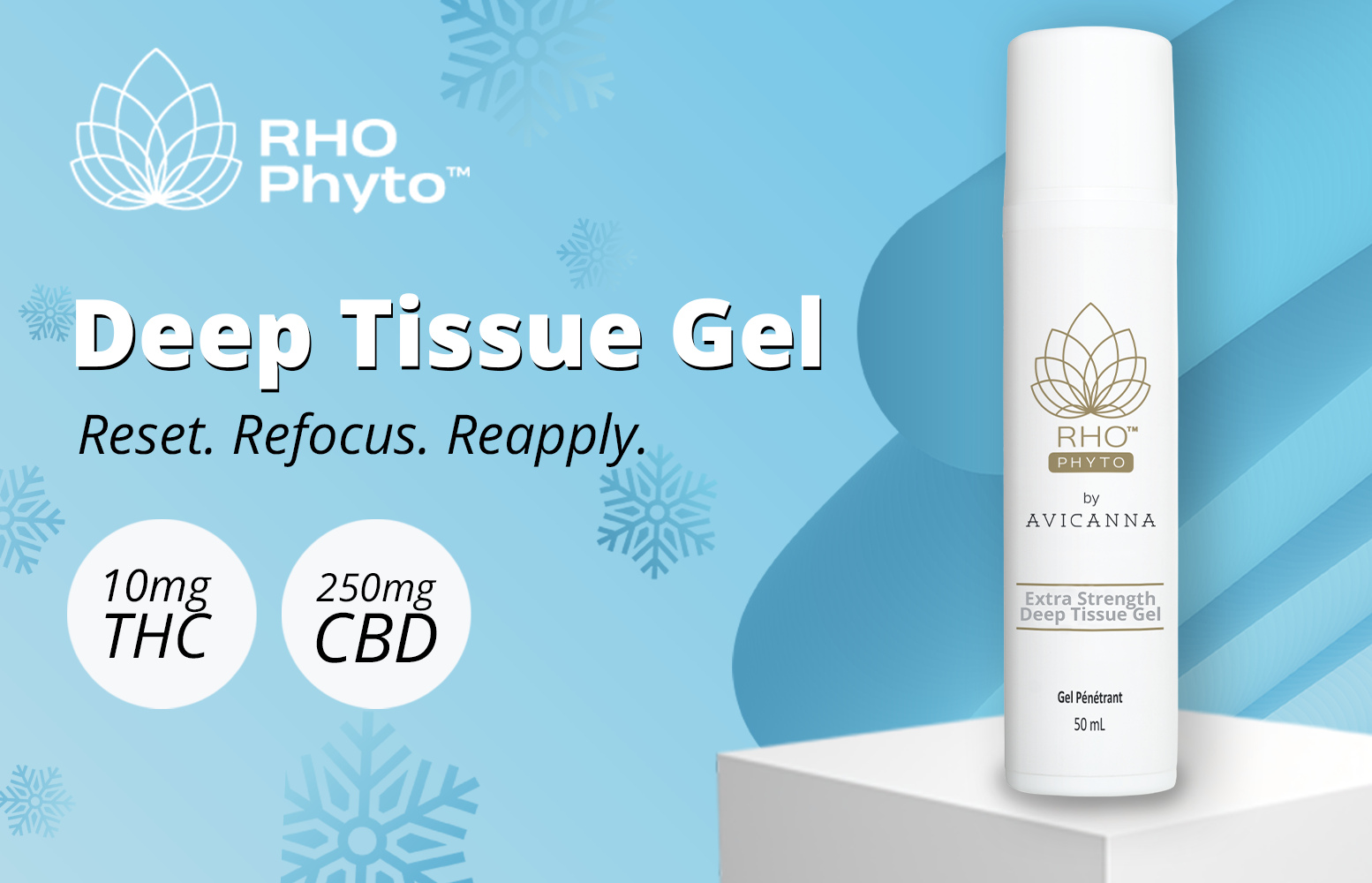 Deep Tissue Gel. Reset. Refocus. Reapply.