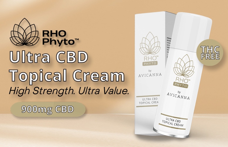 Rho Phyto. Ultra CBD Topical Cream. High Strenght. Ultra Value. 900mg CBD.
