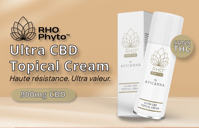 Rho Phyto. Ultra CBD Topical Cream. Haute resistance. Ultra valeur.