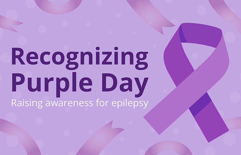 Recognizing Purple Day. Raising awareness for epilepsy.