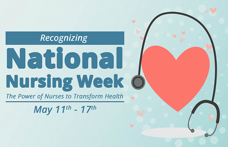 Recognizing National Nursing Week. The Power of Nurses to Transform Health.